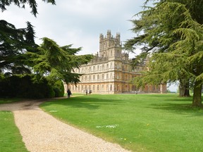Views of Highclere Castle, where Downton Abbey was filmed.