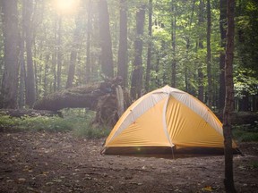 The District of Squamish’s council is examining the potential for a new bylaw that stipulates fees for those who camp in areas that are off limits (like that pictured here) — otherwise known as wild camping.