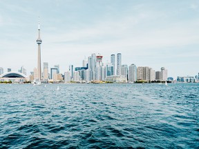 Toronto skyline with the CN Tower.