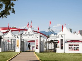 The iconic tents at Vancouver's Vanier Park for the 30th Bard on the Beach.