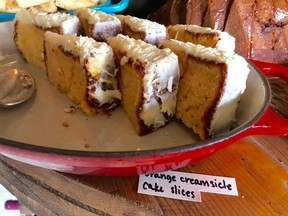 I dream of finding this orange creamsicle cake on Mallard Cottage's cake table again. Photo by Jennifer Bain