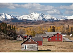 The out buildings at Bar U Ranch