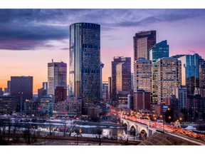A veiw of the Calgary skyline