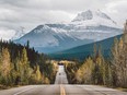 The Icefields Parkway in Alberta