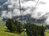 The view from the sightseeing chair at Mt. Norquay in Banff