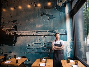 Chef Dale Mackay stands in Ayden Kitchen and Bar in Saskatoon