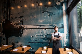 Chef Dale Mackay stands in Ayden Kitchen and Bar in Saskatoon