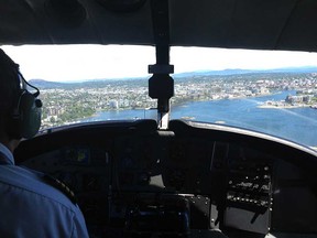 View of Victoria from a Harbour Air flight