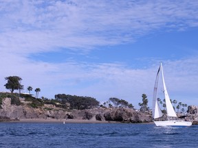 The entrance to Newport Harbor is a great place to watch the world sail by.