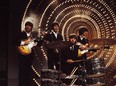 The Beatles perform Rain and Paperback Writer on the BBC TV show Top of the Pops in June 1966.