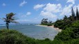 A quiet beach on the east end of Molokai, Hawai'i.