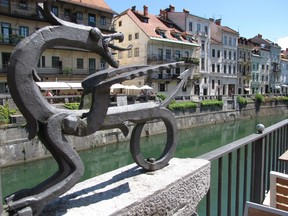 Ljubljana is a lovely city in Slovenia, a beautiful part of Europe.
