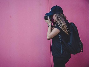 Photographer taking a photo