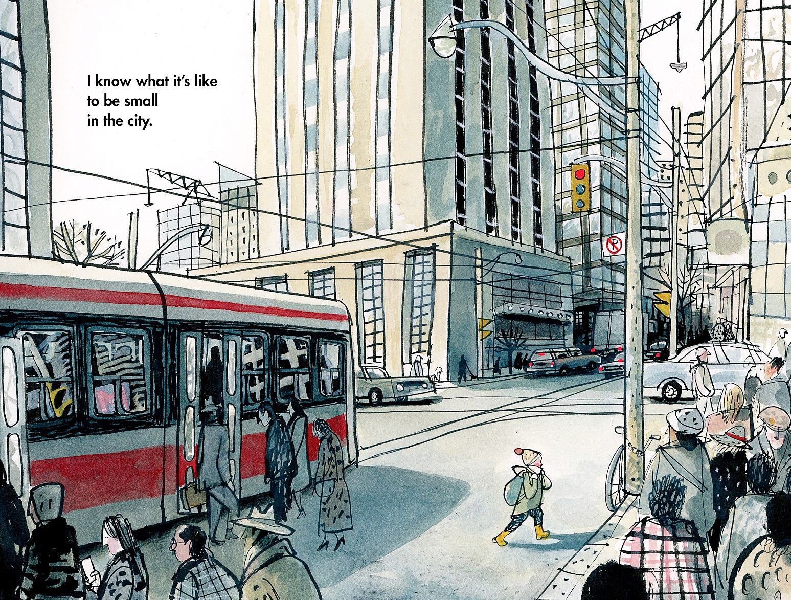 Kids' book Small in the City follows a child on a heartbreaking
journey