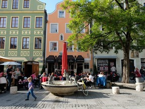 Ingolstadt is one of many walled towns and villages of the Bavarian countryside sporting a vibrant outdoor patio scene. Original photography by Sarah Staples (Insta: @itravelnwrite)