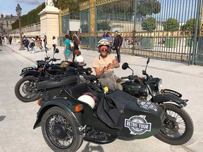 Paris in a sidecar