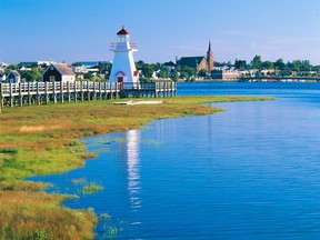 A view of a lighthouse in Canada's Maritimes