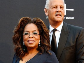 Oprah Winfrey, left, and Stedman Graham