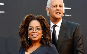 Oprah Winfrey, left, and Stedman Graham