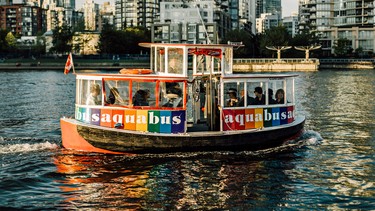 The Aquabus is a great and inexpensive way to enjoy the False Creek area of Vancouver.