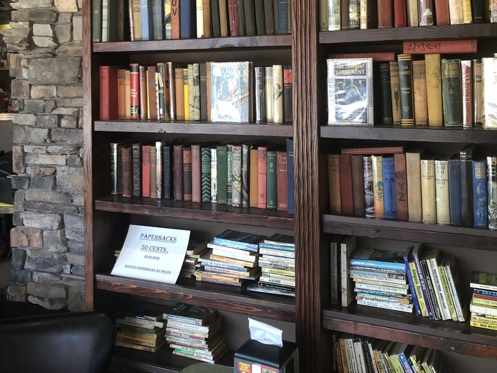 Pulp Fiction Coffee House in Kelowna, B.C., offers out-of-print books and great coffee.