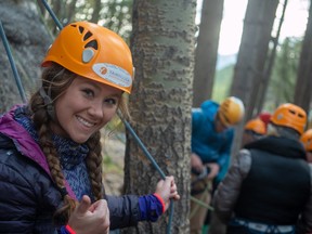 Rock climbing in Banff National Park