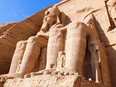 Abu Simbel statues in Egypt