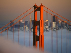 The Golden Gate Bridge in San Francisco.