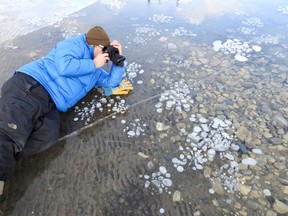 JP Fortin of Pursuit Adventures shows how to get the best shots of Abraham Lake's ice bubbles.