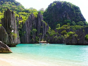 deserted Philippine beach