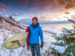 In Nova Scotia, a top cold-water surfing destination, riders paddle into the Atlantic all winter long.