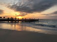 sunset at Grace Bay Beach