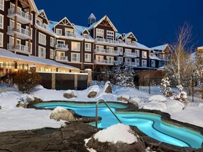 Hot tubs are large and inviting at this Blue Mountain sanctuary.