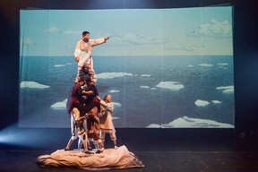 A scene from Unikkaaqtuat, an Inuit performance at the National Arts Centre.