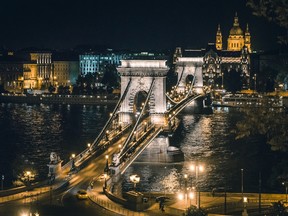 The Chain Bridge crossing the Danube