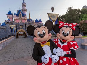 Mickey and Minnie Mouse are on hand at both Disneyland and Disney World