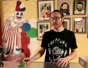 Ryan Graveface has a John Wayne Gacy "Killer Clown" prison art collection at Graveface Museum.