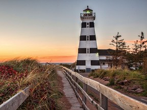 Stunning sunsets are one of the charms when you spend the night at West Point Lighthouse Inn & Museum in western Prince Edward Island.