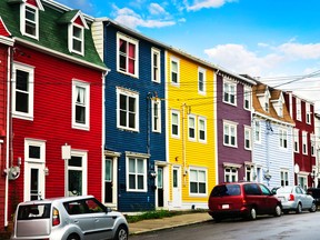 The ‘Jelly Bean’ homes of St. John’s, Newfoundland.