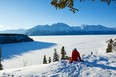 Shakat Tun Wilderness Camp is perched on a hillside that overlooks Christmas Bay on Kluane Lake.