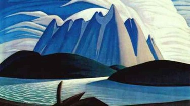 Lake and Mountains, 1928 by Lawren Harris, was one of several works from the Canadian Rockies Harris painted in the 1920s.