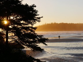 Visitors to Pacific Rim National Park on Vancouver Island will be bathed in stunning British Columbia sunsets.