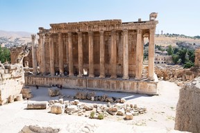 So-called Temple of Bacchus, Baalbek.