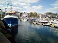 The view from Cap n’ Jaspers in the Barbican quarter of Plymouth. Plan — delayed by COVID-19 — are in the works to mark 400 years since the Mayflower arrived.