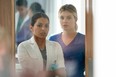 Humberly Gonzales as Dr. Ivy Turcotte. left, and Tiera Skovbye as Grace Knight on Nurses.