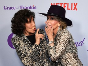 Lily Tomlin, left, and Jane Fonda star in Grace and Frankie.