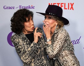 Lily Tomlin, left, and Jane Fonda star in Grace and Frankie.