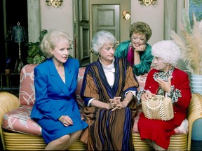 Betty White, left, Bea Arthur, Rue McClanahan and Estelle Getty star in Golden Girls.