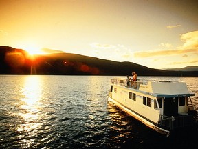 Catching a sunset on Shuswap Lake.