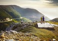 The Skyline Trail in the beautiful Cape Breton Highlands National Park overlooks the Cabot Trail as it heads toward Chéticamp.